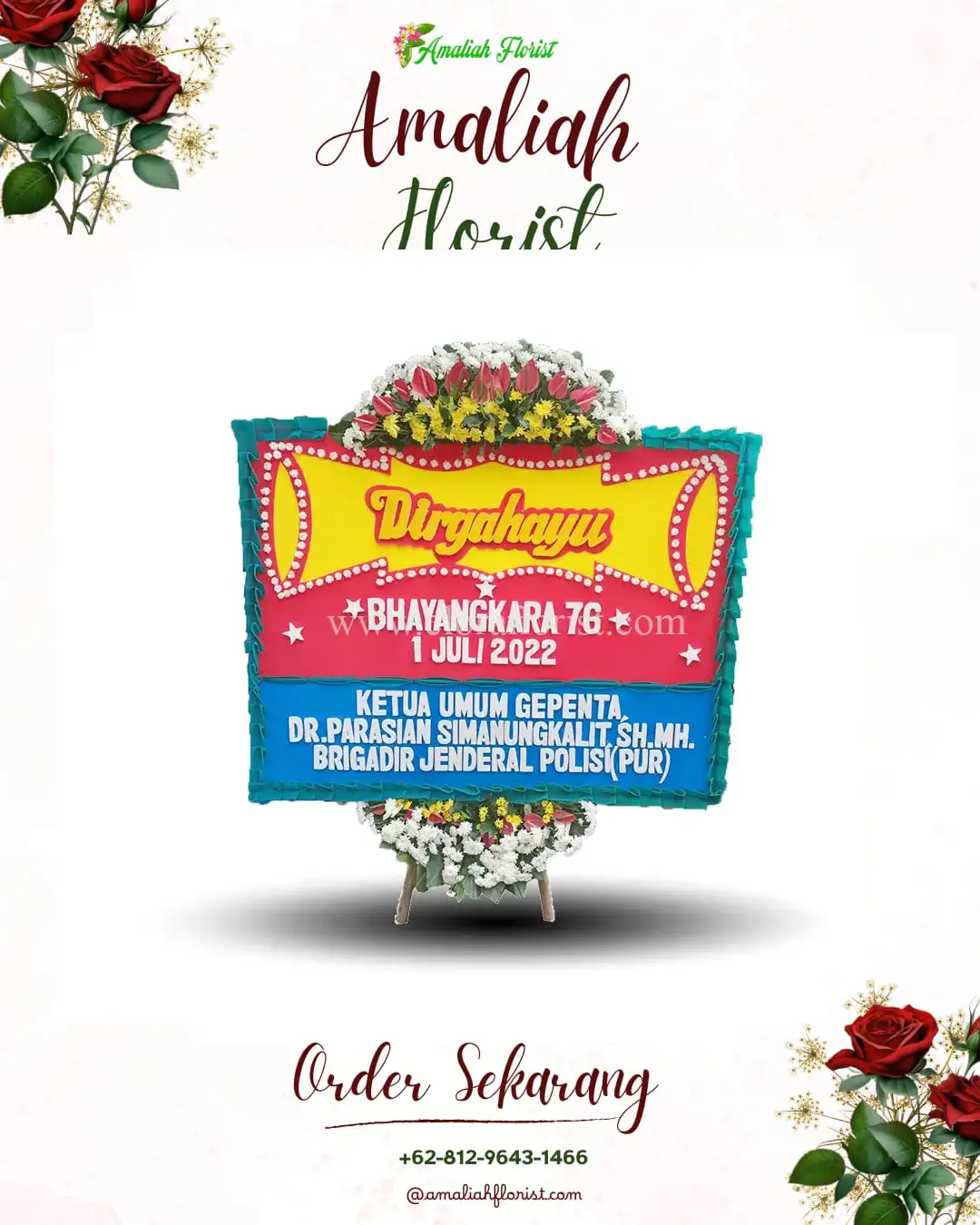 Papan Bunga HUT Ulang Tahun Pangampelan
